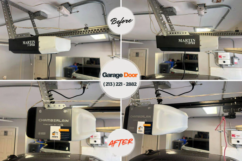 Before and after: garage door repair South Sioux City, NE